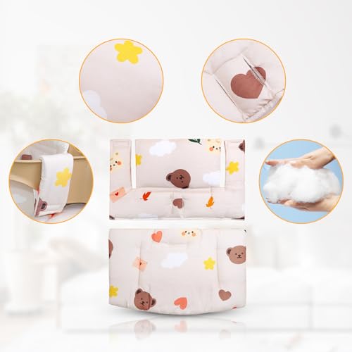 Image of for Tripp Trapp High Chair Cushion, Soft and Comfortable for Tripp Trapp High Chair Cushion, for Tripp Trapp Cushion Set Makes It Safer and More Comfortable for Baby to Sit On (Cloud Bear)