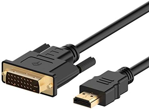 Rankie HDMI to DVI Cable, CL3 Rated High Speed Bi-Directional, 6 Feet, Black