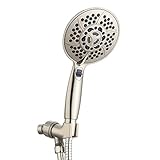 Handheld Shower Head, WASSERN High Pressure 7Setting Rainfall Massage Water Saving Trickle Pause...
