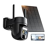 Kurumina 防犯カメラ 屋外 ソーラー 2K解像度 WiFi カメラ 監視カメラ ソーラー ワイヤレス ワイヤレス 屋外 防犯カメラ 動体検知 人体検知 大容量リチウムバッテリー 双眼ズームレンズ 10倍ズーム機能 最大可視距離50メートル IP65防水 355°広角撮影 2.4/5G WiFi対応