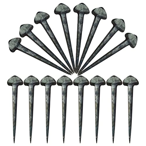 Image of Ipetboom 50Pcs Iron Horseshoe Nails for Hoof Care, Durable Low Carbon Steel Horse Accessories with Sharp Beveled Design for Easy Application Farrier Tools for Daily Use