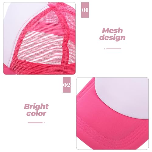 Gorra de béisbol transpirable unisex de poliéster y malla 3