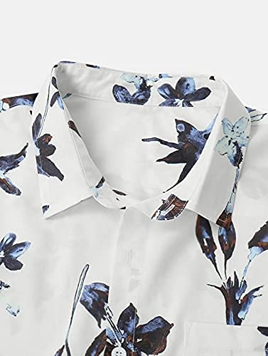 Image of Men's Poly Lycra Digital Printed Shirts with Pajama Shorts Night Suit Set