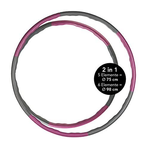 MAXXMEE Hula Hoop Reifen individuell verstellbar 2in1 75cm und 98cm |...