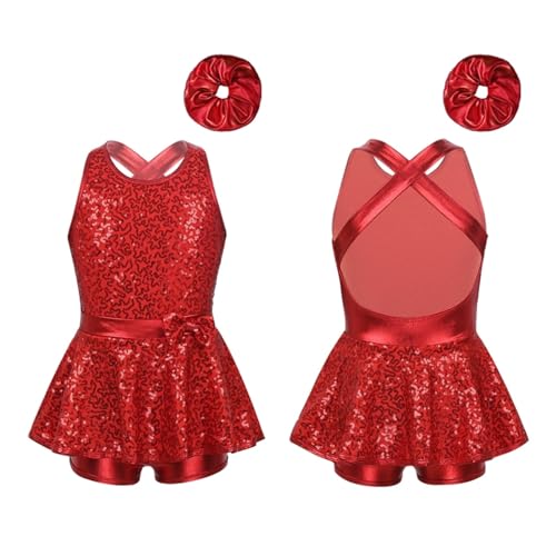 Disfraz de baile para niñas con lentejuelas y banda para el cabello miniatura 1