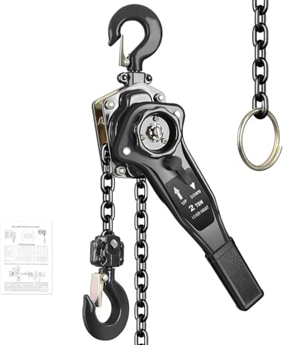 Manual Chain Hoist 2 Ton with Brake and 10ft Lift