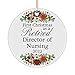Director of Nursing Retirement Ornament for Christmas Tree - Retired Director of Nursing Gifts - Happy Xmas 2022 Party - Boss Manager Coworker Colleague Office - Round Shaped