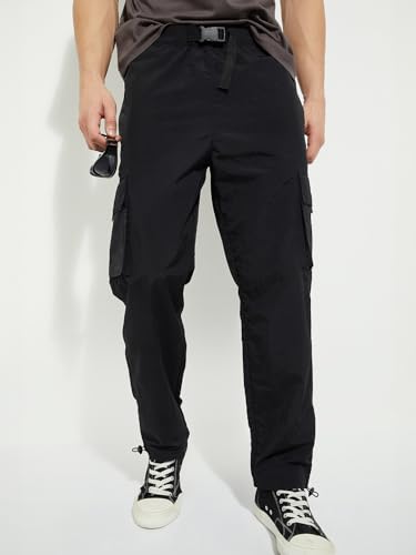 Image of Max Men Mid Rise URB N Solid Cargo Joggers