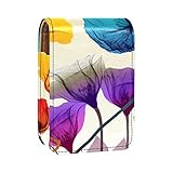 NEWzone Lipstick Case with Mirror for Purse Portable Mini Makeup Bag Travel Cosmetic Pouch Leather...