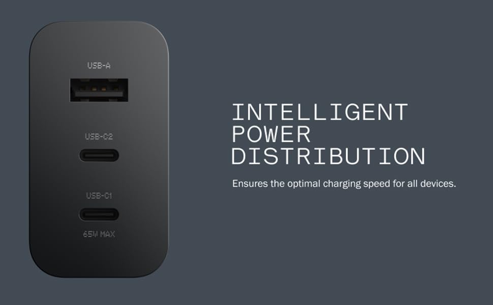 Image of CMF by Nothing 65W GaN Multiport Wall Charger Adapter with CMF Type C Cable -Black