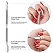 Cuticle Trimmer with Cuticle Pusher and Cutter-YINYIN Cuticle Remover Nippers Professional Stainless Steel Cutter Clippers,Pedicure Manicure Tools for Fingernails Toenails(Silver)