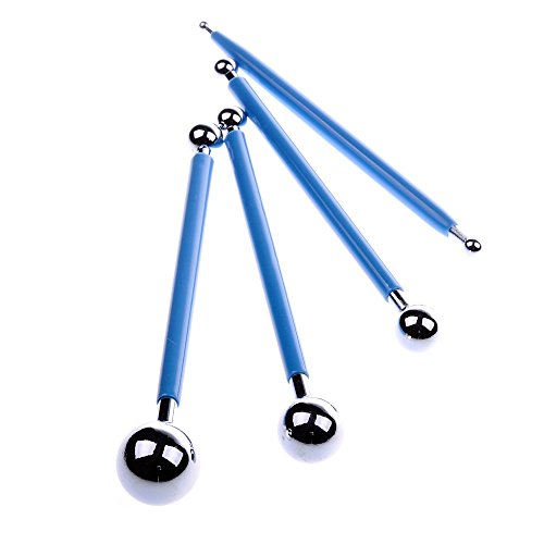 Metal Ball Stylus Clay Ceramics Pottery Sculpting Modeling Tool Set
