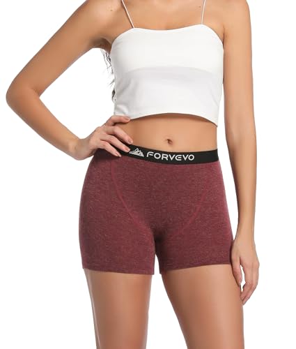 Merino Wool Boxer Briefs for Women 2 pack,Breathable Womens Boyshorts Underwear,Dry Panties for Ladie2