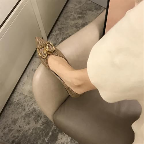 YTR6TW Women Casual Flat Shoes Pointed Toe Slip On Comfort Shoes2