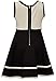Bonnie Jean Girls' Big Girls' Scuba Fit and Flare Contrast Dress
