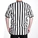 obmwang Referee Shirt for Womens and Mens, Black and White Stripe Umpire Jersey V Neck Ref Uniform for Football Halloween