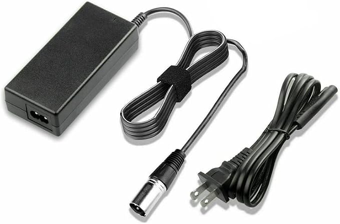 24V 3-Pin XLR AC-DC Adapter Replacement for Invacare Pronto M51 M 51 Power Mobility Wheelchair Wheel Chair Soneil 2408S-B 2408SB 24085-B 2408S-8 24VDC Automatic Battery Charger Supply Cord
