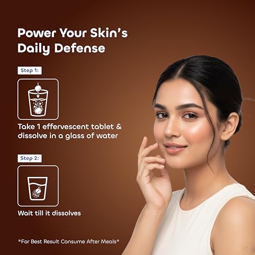 Image of L-Glutathione 500mg Effervescent Tablets | Supports Skin Whitening, Glow & Anti-Aging | Hyaluronic Acid + Vitamin C + Vitamin E | Sugar-Free Skin Brightening Supplement for Women | Pack of 2 | (Glolux Cola)