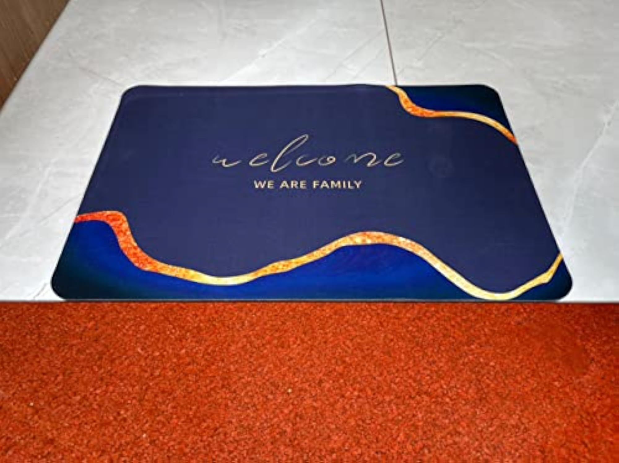 Large Anti-Slip Bathroom Door Mat, Quick Drying Washable Rug