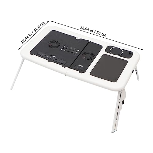 Base plegable ergonómica para laptop con ventilación USB miniatura 2