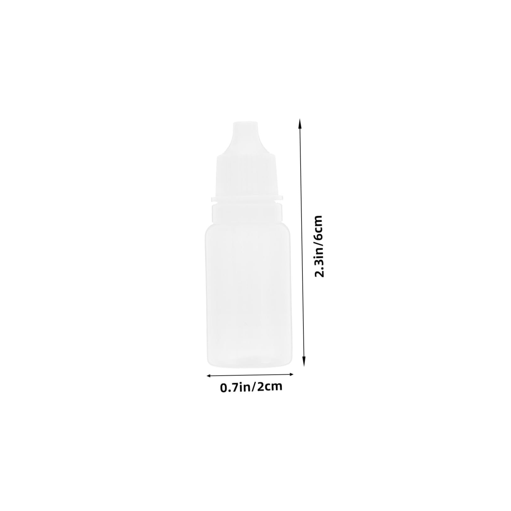 KICHOUSE 50 Pcs 10ml Empty Plastic Eye Liquid Dropper Bottles Squeezable Dropper Bottles for Travel