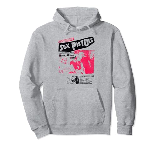 Sex Pistols Official Classic Japan Tour Pink Photo Pullover Hoodie