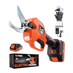 Effort-Saving Electric Pruning Shears, Power Cuts 1.6″ Branches