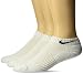 NIKE Unisex Performance Cushion Low Training Socks (3 Pairs), White/Black, Large