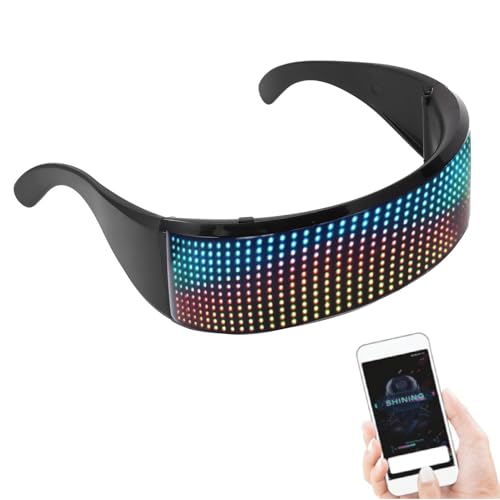 Lunettes LED connectées à haute luminosité dotées de 4 modes programmables par application