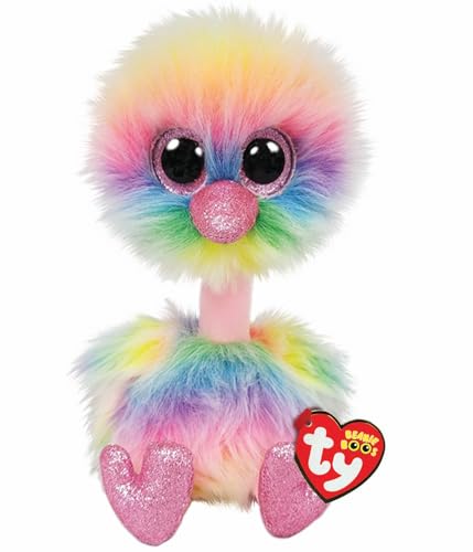 Peluche Asha l'autruche Ty Beanie Boo's 23 cm TY36448 collection doudou