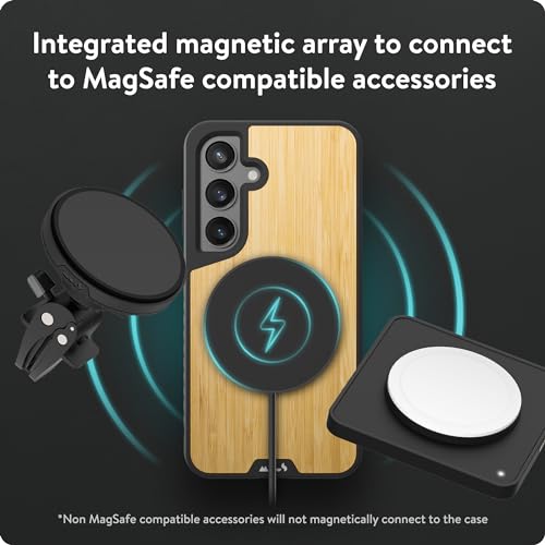 Coque Samsung S24 Plus Mous Limitless 5.0 Bambou compatible MagSafe antichoc