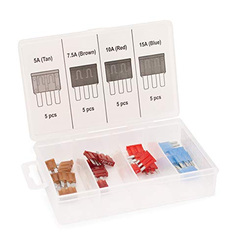 Titan Tekz 45224 20-Piece 3-Blade Micro Fuse Assortment