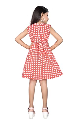 Image of Girls Pure Cotton Soft Frock with Astar, Printed Multicolor for Girl Child