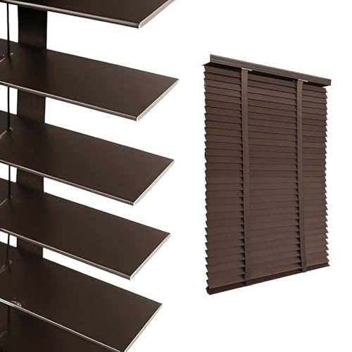 Wood Home Window Blinds, 2 inch Slats Cordless Darkening...