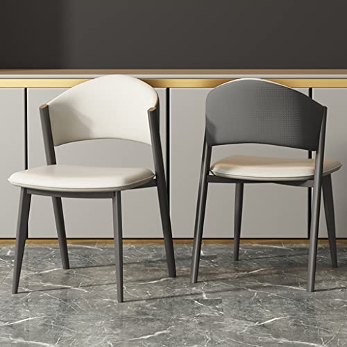 Chaise de vanité pour chambre à coucher en cuir ergonomique