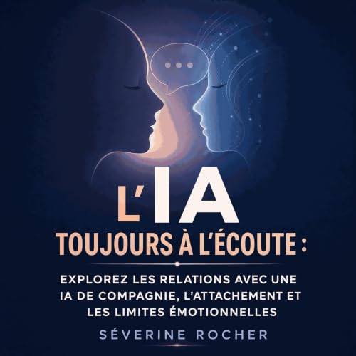 Diseño de la portada del título L&rsquo;IA toujours &agrave; l&rsquo;&eacute;coute : Explorez les relations avec une IA de co