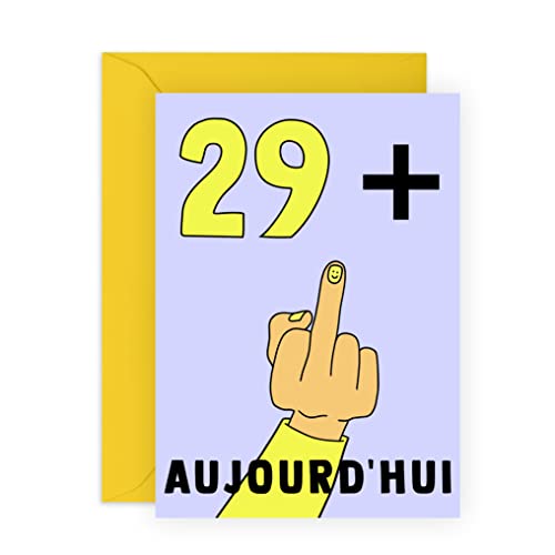 Central 23 Carte anniversaire 30 ans - 29 + majeur - Carte d'anniversaire humoristique pour frère ou sœur - Cadeau 30e anniversaire - Carte de vœux pour homme et femme - Carte d'anniversaire ami Central 23 Carte anniversaire 30 ans - 29 + majeur - Carte d'anniversaire humoristique pour frère ou sœur - Cadeau 30e anniversaire - Carte de vœux pour homme et femme - Carte d'anniversaire ami