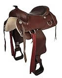 A&M Reitsport Westernsattel Atlanta aus Büffelleder hoher Qualität Reining Sattel Neu, Größe:17 Zoll