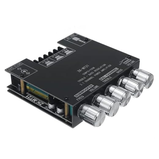 WANGCL Módulo amplificador de audio ZK-MT21 2.1 canales Bluetooth Digital Power Amplifier Board