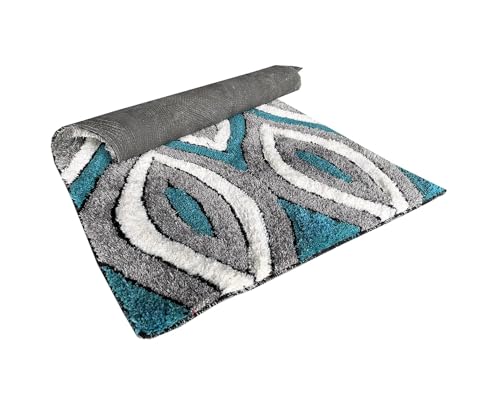 Image of Ultra-Soft Shaggy Carpet (4 X 6 FEET, Nain) Fluffy, Cozy & Durable Area Rug for Living Room, Bedroom & More � Premium Modern Design