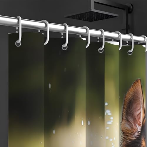 Rideau de bain avec motif petit berger mignon jouant dans l'eau - 6