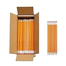 Amazon Basics Wood-Cased #2 Pencils for Writing, Drawing and Sketching, Pre-sharpened, HB Soft Lead with Erasers, Teacher Supplies, 150 Count, Yellow