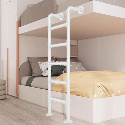 Échelle blanche pour lits superposés pour sécuriser la chambre