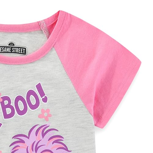 Image of Sesame Street Abby Cadabby Girls Short Sleeve T-Shirt and French Terry Shorts for Infant, Toddler, and Big Kids