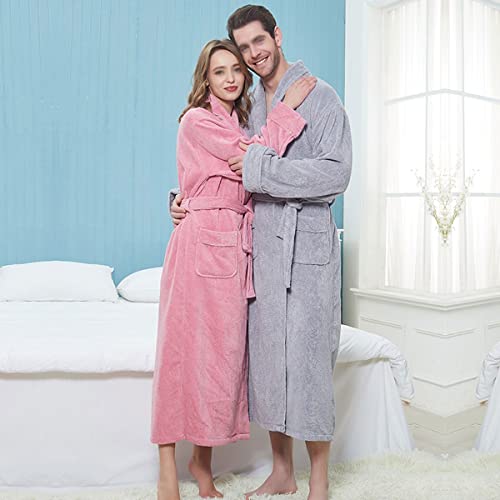 Kimono sauna unisexe en coton gaufré argenté taille L