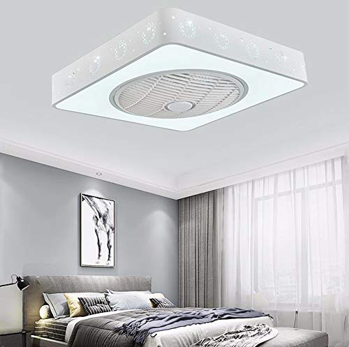 LED ventilador de techo cuadrado creativo