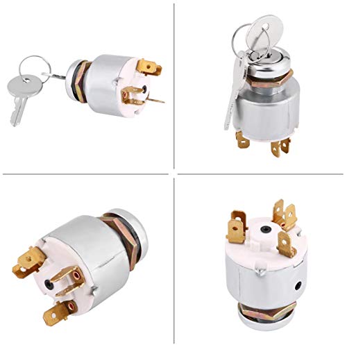 Ignition Switch SPB501 12V Car Auto 4 Position ON OFF Start Ignition Switch Controls with 2 Keys compatible with Universal - Image 6