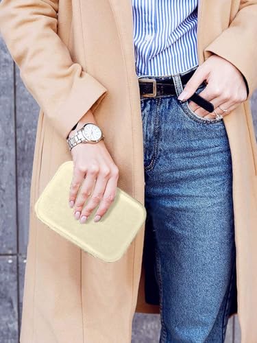 Image of Cortina Jewellery Organiser PU Leather Zipper | Portable Storage Box Case with Dividers | Container for Rings, Earrings, Necklace Home Organizer - Cream
