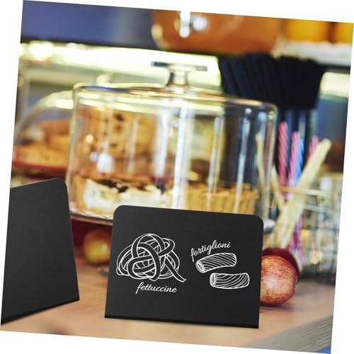 Mini letreros de pizarra para identificar platos en buffets y numerar mesas sin ocupar espacio 5