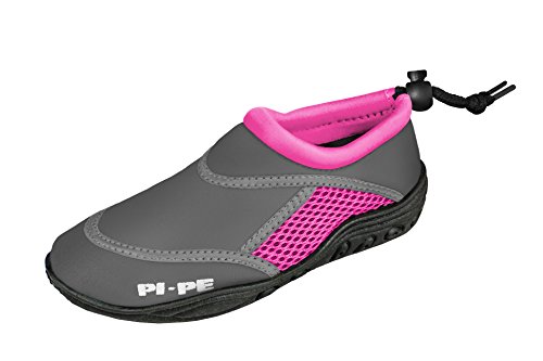 Pi-Pe Escarpines Active Aqua shoes Hombre schwimmschuhe playa Guantes, Grey/Pink, 39